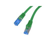 PATCHCORD CAT.6A S/FTP LSZH CCA 0.25M GREEN FLUKE PASSED LANBERG