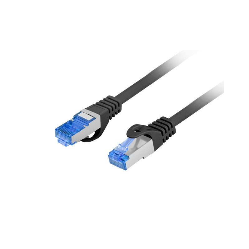 PATCHCORD CAT.6A S/FTP LSZH CCA 0.25M BLACK FLUKE PASSED LANBERG PATCHCORD CAT.6A S/FTP LSZH CCA 0.25M BLACK FLUKE PASSED LANBERG