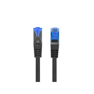 PATCHCORD CAT.6A S/FTP LSZH CCA 0.25M BLACK FLUKE PASSED LANBERG
