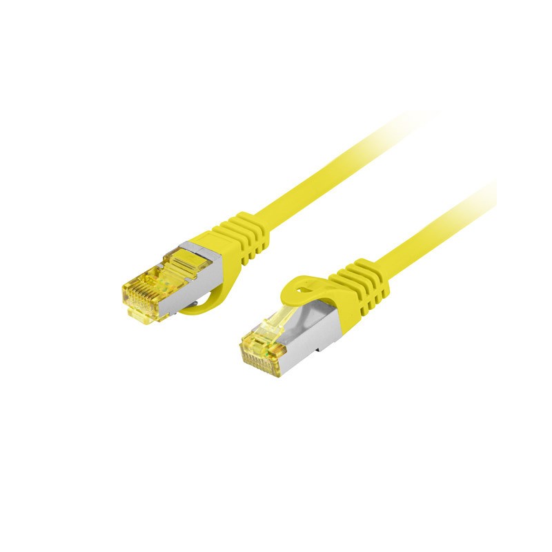 PATCHCORD CAT.6A S/FTP LSZH CU 1.5M YELLOW FLUKE PASSED LANBERG PATCHCORD CAT.6A S/FTP LSZH CU 1.5M YELLOW FLUKE PASSED LANBERG