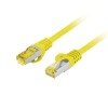 PATCHCORD CAT.6A S/FTP LSZH CU 0.5M YELLOW FLUKE PASSED LANBERG