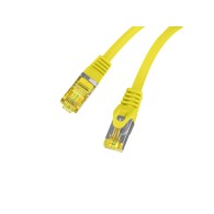 PATCHCORD CAT.6A S/FTP LSZH CU 0.5M YELLOW FLUKE PASSED LANBERG