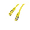 PATCHCORD CAT.6A S/FTP LSZH CU 0.5M YELLOW FLUKE PASSED LANBERG