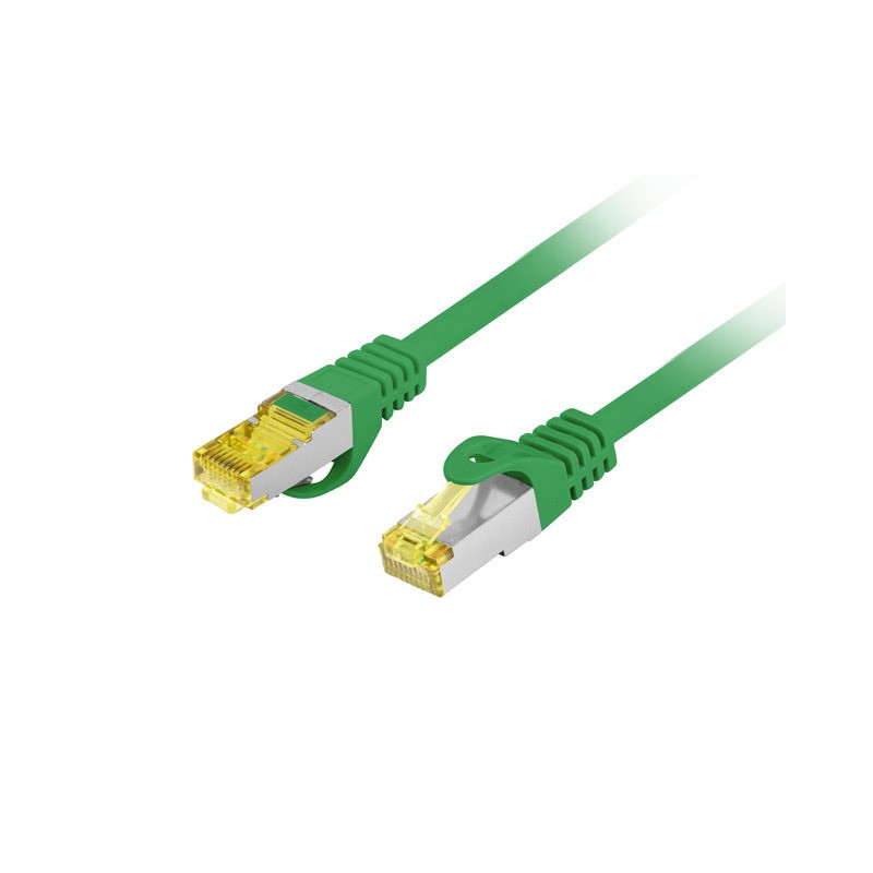 PATCHCORD CAT.6A S/FTP LSZH CU 2M GREEN FLUKE PASSED LANBERG