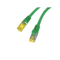 PATCHCORD CAT.6A S/FTP LSZH CU 2M GREEN FLUKE PASSED LANBERG