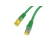 PATCHCORD CAT.6A S/FTP LSZH CU 2M GREEN FLUKE PASSED LANBERG