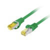 PATCHCORD CAT.6A S/FTP LSZH CU 1.5M GREEN FLUKE PASSED LANBERG
