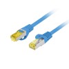 PATCHCORD KAT.6A S/FTP LSZH CU 0.25M NIEBIESKI FLUKE PASSED LANBERG
