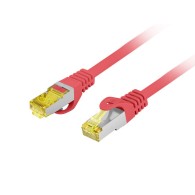 PATCHCORD CAT.6A S/FTP LSZH CU 0.5M RED FLUKE PASSED LANBERG