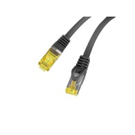 PATCHCORD CAT.6A S/FTP LSZH CU 1M BLACK FLUKE PASSED LANBERG