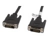 DVI-D(M)(24+1)->DVI-D(M)(24+1) CABLE 3M BLACK DUAL LINK LANBERG
