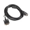 DVI-D(M)(24+1)->DVI-D(M)(24+1) CABLE 3M BLACK DUAL LINK LANBERG