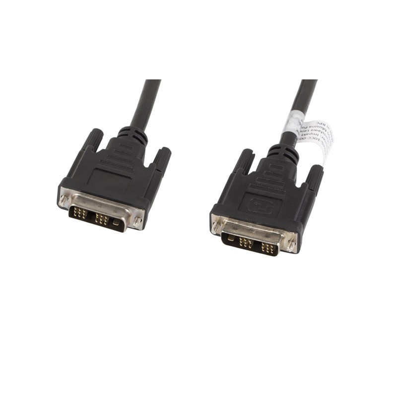 KABEL DVI-D(M)(18+1)->DVI-D(M)(18+1) 3M CZARNY SINGLE LINK LANBERG KABEL DVI-D(M)(18+1)->DVI-D(M)(18+1) 3M CZARNY SINGLE LINK LANBERG
