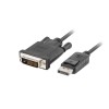 DISPLAYPORT(M) V1.2->DVI-D(M)(24+1) CABLE 1.8M BLACK DUAL LINK LANBERG