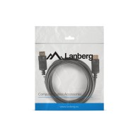 DISPLAYPORT M/M CABLE 19 PIN V1.2 3M 4K BLACK LANBERG