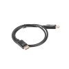 DISPLAYPORT M/M CABLE 19 PIN V1.2 1M 4K BLACK LANBERG