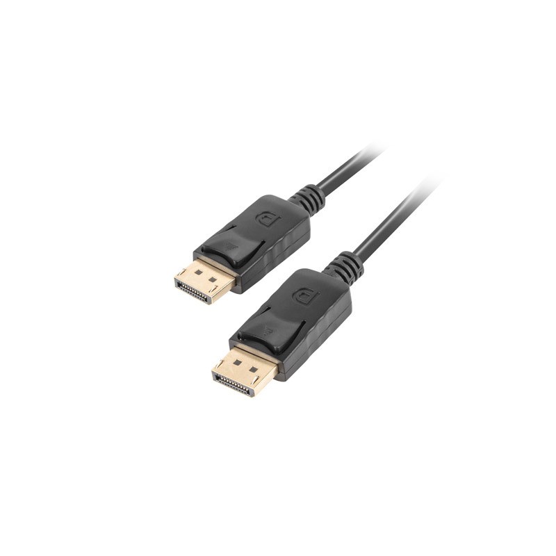 DISPLAYPORT M/M CABLE 19 PIN V1.2 0.5M 4K BLACK LANBERG DISPLAYPORT M/M CABLE 19 PIN V1.2 0.5M 4K BLACK LANBERG