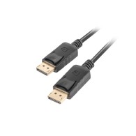 DISPLAYPORT M/M CABLE 19 PIN V1.2 0.5M 4K BLACK LANBERG