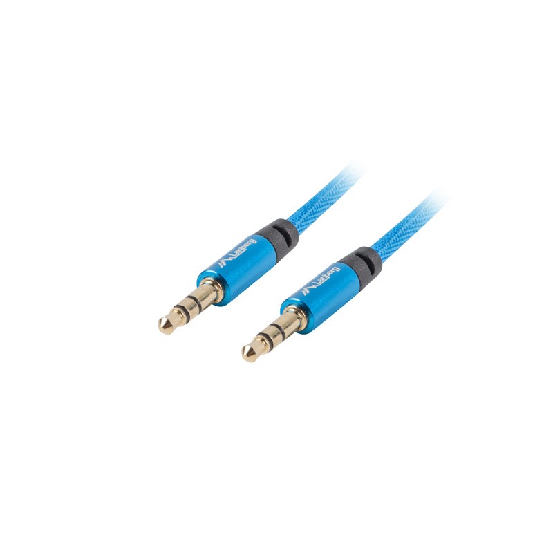 KABEL AUDIO MINIJACK 3.5MM M/M 3 PIN 2M NIEBIESKI PREMIUM LANBERG KABEL AUDIO MINIJACK 3.5MM M/M 3 PIN 2M NIEBIESKI PREMIUM LANBERG