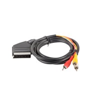 RCA(M) X3->EURO(M) CABLE 1.8M LANBERG