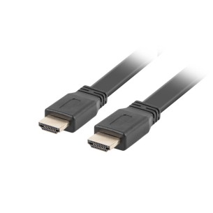 Kabel HDMI V2.0 3M 4K czarny Flat Lanberg