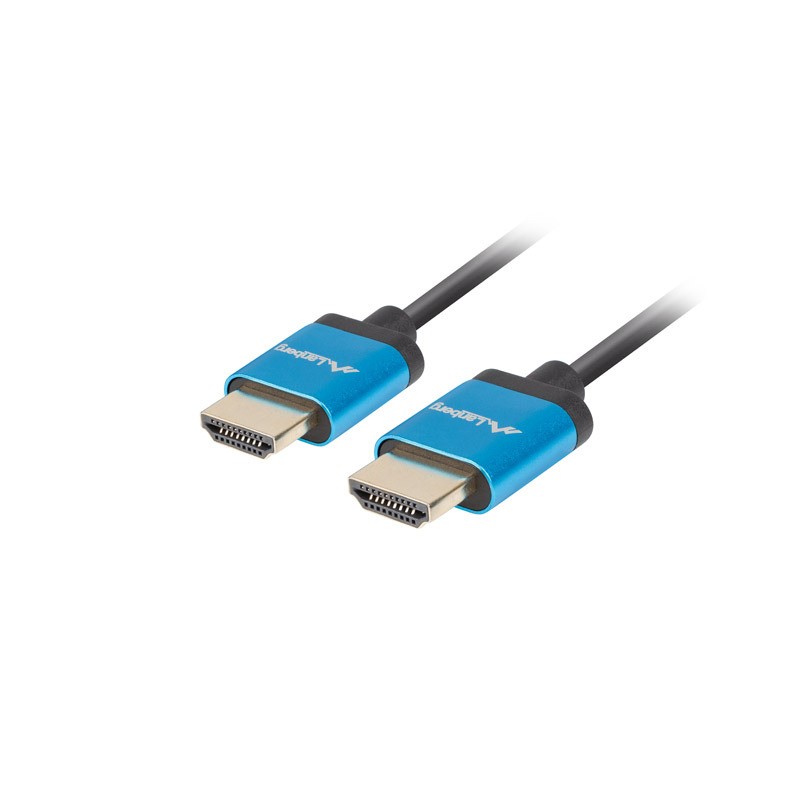 KABEL HDMI M/M V2.0 1M 4K CZARNY SLIM LANBERG