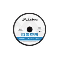 KABEL HDMI M/M V2.1 50M 8K CZARNY OPTYCZNY AOC LANBERG