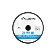 KABEL HDMI M/M V2.0 50M CZARNY OPTYCZNY AOC LANBERG
