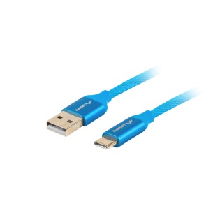 USB-C-USB-A 2.0 cable 1M blue Premium QC 3.0 Lanberg