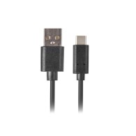 USB-C(M)->USB-A(M) 2.0 CABLE 1.8M BLACK QC 3.0 LANBERG
