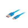 USB-C(M)->USB-A(M) 2.0 CABLE 0.5M BLUE PREMIUM 5A LANBERG