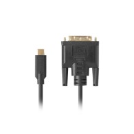KABEL USB-C(M)->DVI-D(24+1)(M) 1.8M CZARNY LANBERG