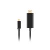 KABEL USB-C(M)->DISPLAYPORT(M) 1.8M 4K 60HZ CZARNY LANBERG
