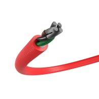 USB-C(M)->USB-A(M) 2.0 CABLE 1M ANGLED LEFT/RIGHT RED NATEC PRATI