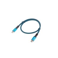 KABEL USB-C M/M USB4 0.5M 100W 8K 30HZ CZARNO-NIEBIESKI LANBERG