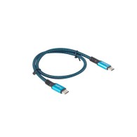 KABEL USB-C M/M USB4 0.5M 100W 8K 30HZ CZARNO-NIEBIESKI LANBERG