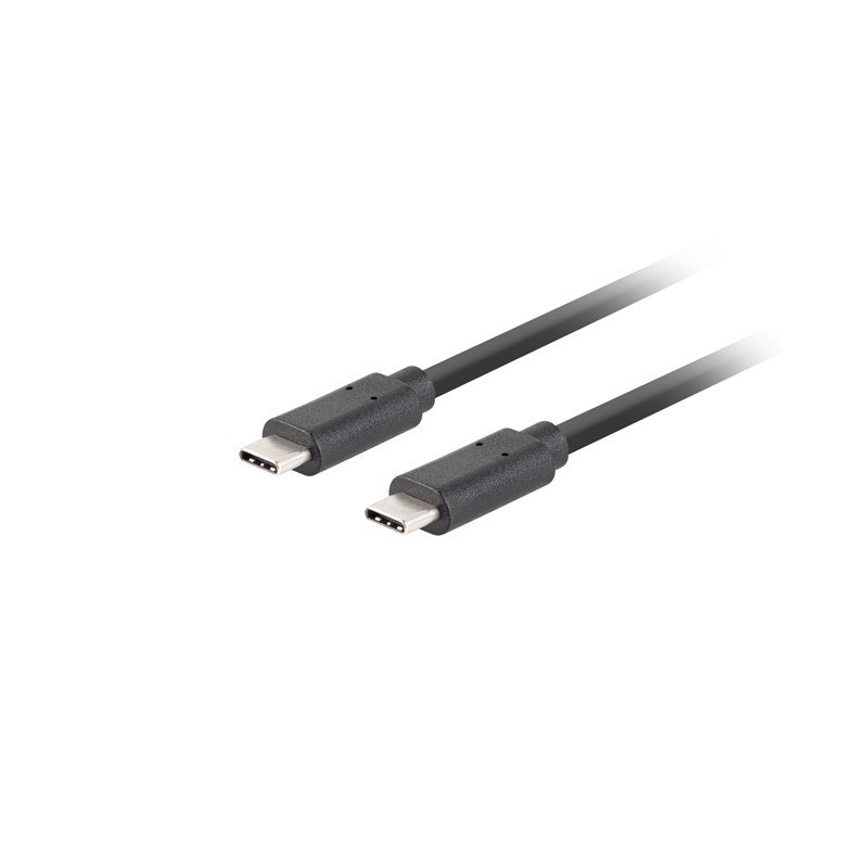 KABEL USB-C M/M 3.1 GEN 2 1M 10GB/S PD100W CZARNY LANBERG KABEL USB-C M/M 3.1 GEN 2 1M 10GB/S PD100W CZARNY LANBERG
