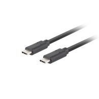KABEL USB-C M/M 3.1 GEN 2 1M 10GB/S PD100W CZARNY LANBERG
