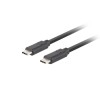 KABEL USB-C M/M 3.1 GEN 2 1M 10GB/S PD100W CZARNY LANBERG