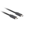 KABEL USB-C M/M 3.1 GEN 2 1M 10GB/S PD100W CZARNY LANBERG