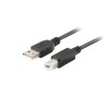 KABEL USB-A(M)->USB-B(M) 2.0 1.8M CZARNY FERRYT BOX LANBERG