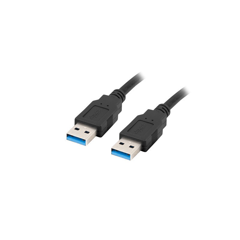USB-A M/M 3.0 CABLE 1.8M BLACK LANBERG