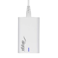 Ładowarka sieciowa Akyga AK-CH-25 140W 3x USB-C + USB-A PD GaN 5-28V / 1.5-5A biała