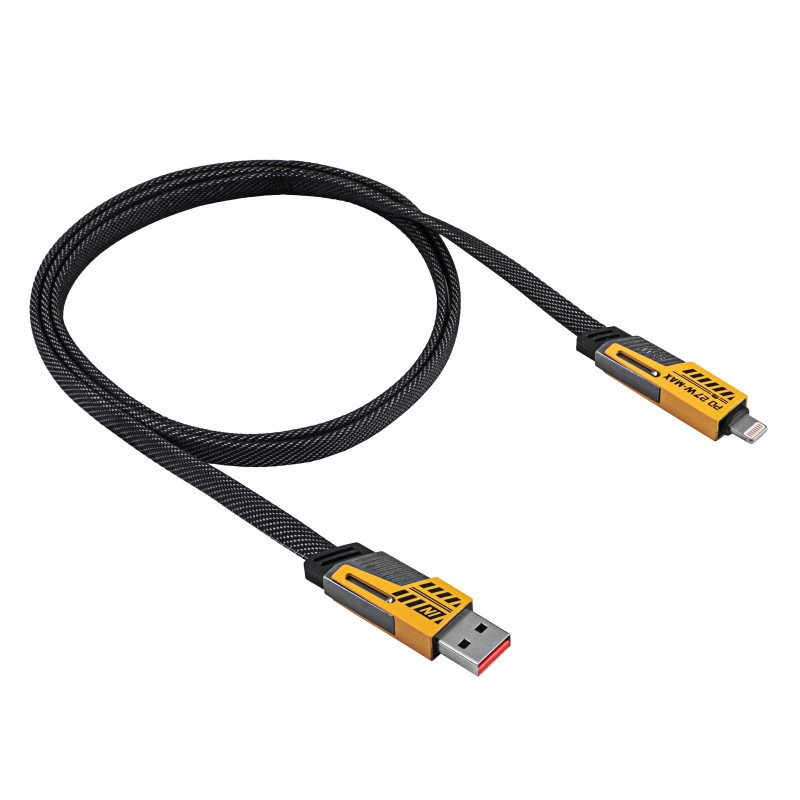 Kabel USB Akyga AK-USB-57 USB A (m) + USB type C (m) / USB type C (m) + Lightning (m) ver.2.0 65W 1m Kabel USB Akyga AK-USB-57 USB A (m) + USB type C (m) / USB type C (m) + Lightning (m) ver.2.0 65W 1m