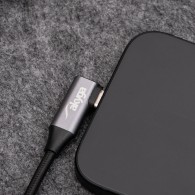 Kabel USB Akyga AK-USB-56 USB type C (m) / Lightning (m) kątowy ver. 2.0 30W 1m