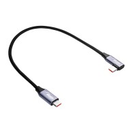 Cable USB Akyga AK-USB-53 USB type C (m) / USB type C (m) Angle ver. 2.0 60W 0.3m