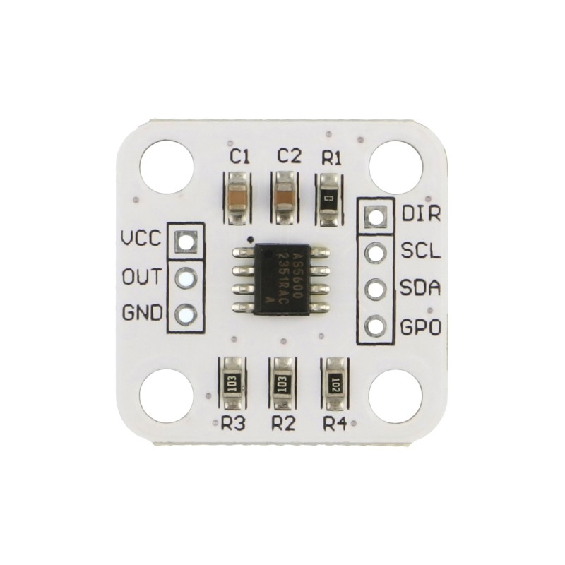 Magnetic encoder module with AS5600 system