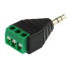 3.5mm jack plug adapter for terminal strip