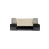 Female ZIF FFC/FPC connector, 0.5mm pitch, 10pin, bottom Ccontact, horizontal orientation
