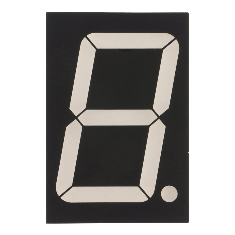 Wyświetlacz LED 7-segmentowy, 1 cyfra 45mm, żółty, wspólna anoda